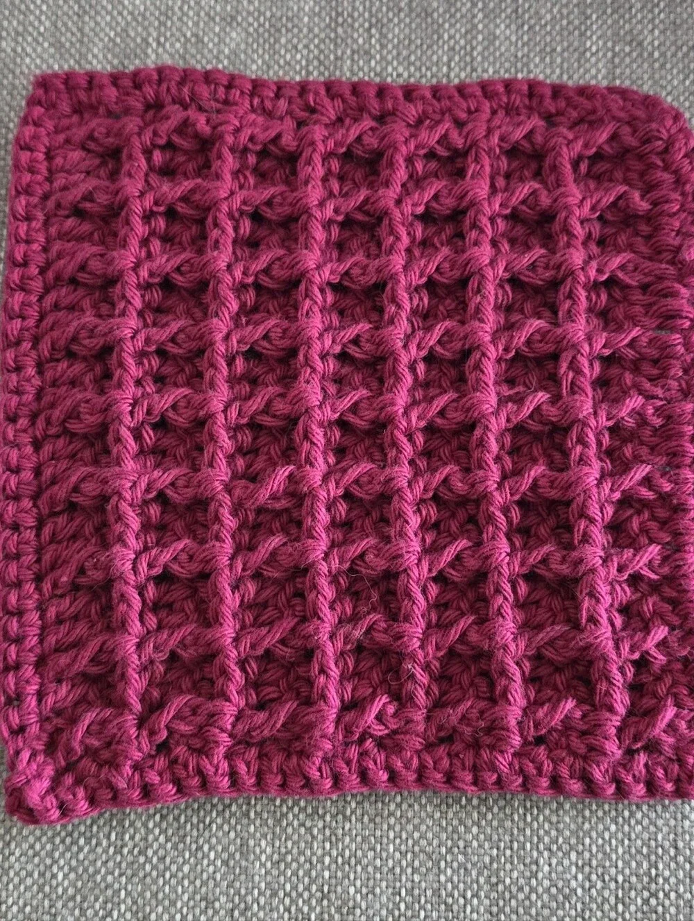 Handmade Cotton Waffle Weave Dishcloth Set of 4 Multicolor Reusable Farmhouse